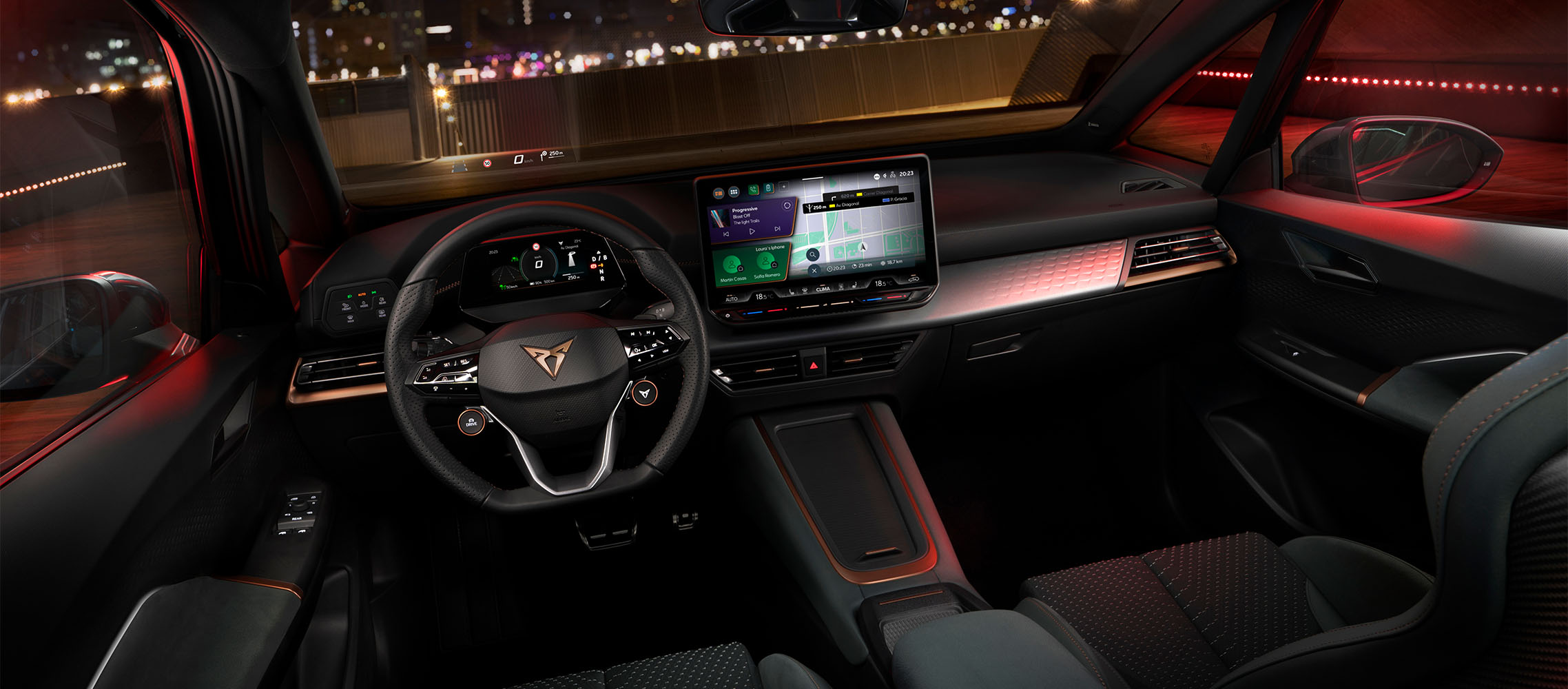 CUPRA Born VZ infotainment screen