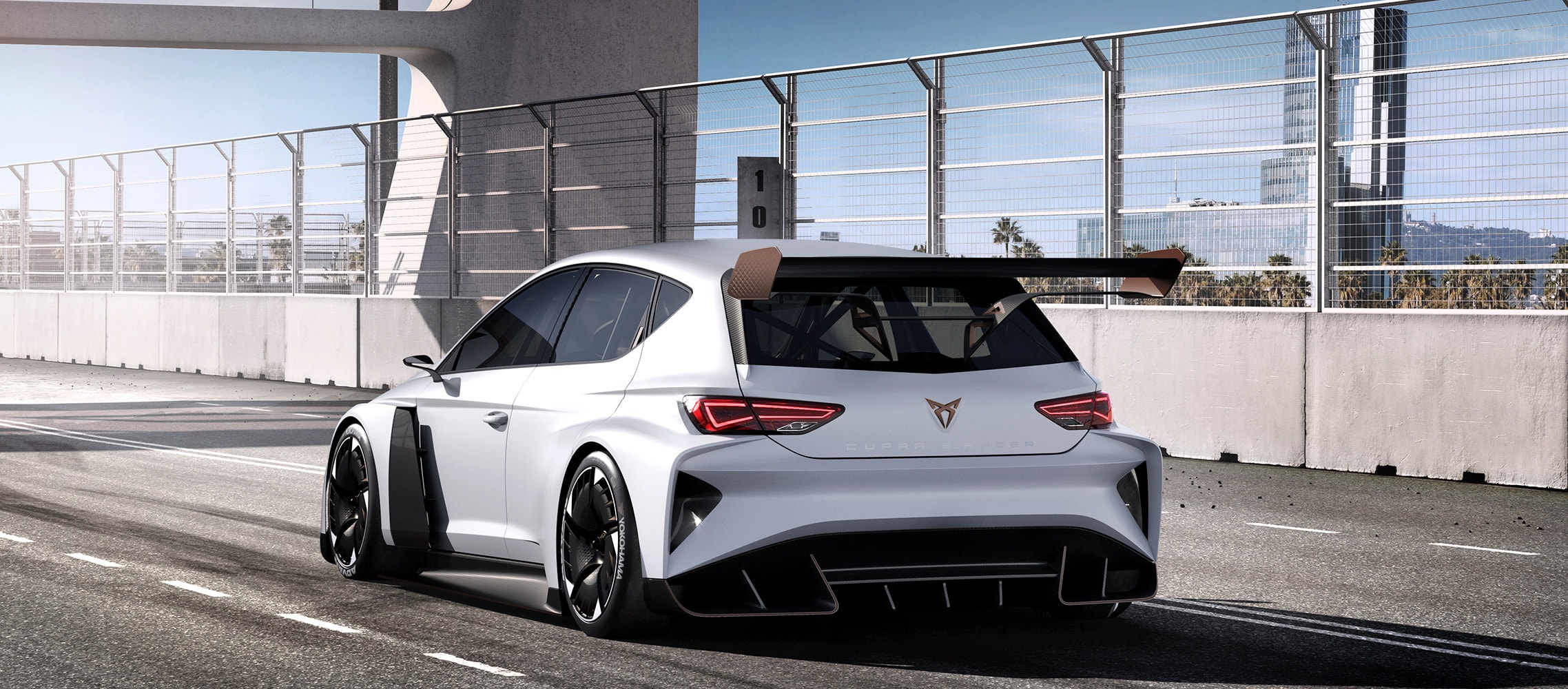 Vue de la E-racer CUPRA