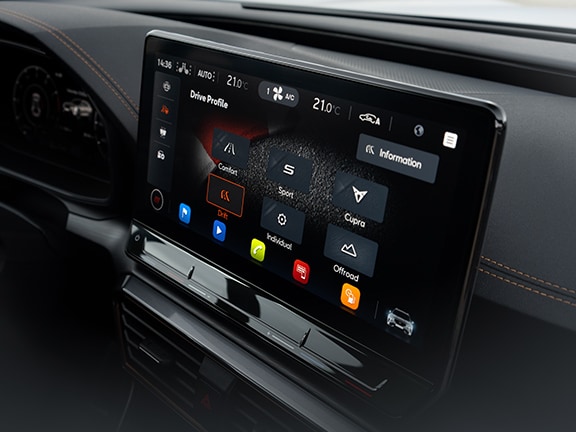  CUPRA Formentor VZ5 infotainment online screen