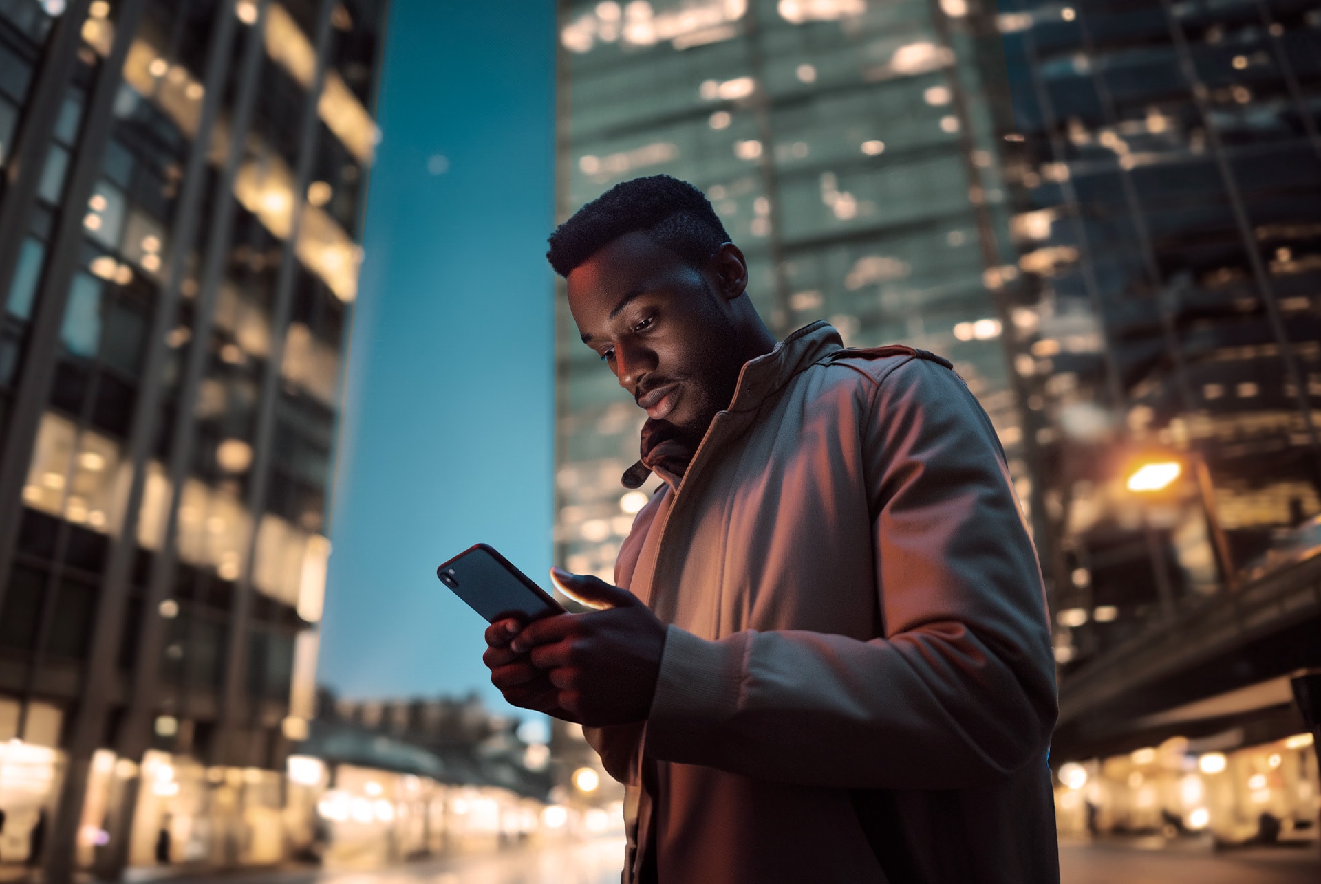 man using the my cupra app on his phone to connect with the cupra formentor.